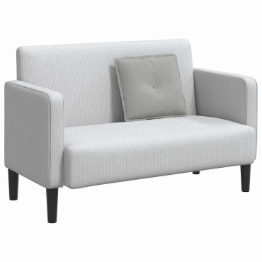 vidaXL Μαξιλάρι Πλάτης Ανοιχτό γκρι 50 x 45 εκ. Ύφασμα Μικροΐνας
