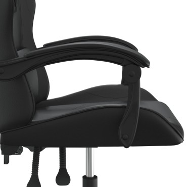 vidaXL Καρέκλα Gaming Μαύρη από Συνθετικό Δέρμα 57,5x59,5x(121-131)cm 1 τεμ.