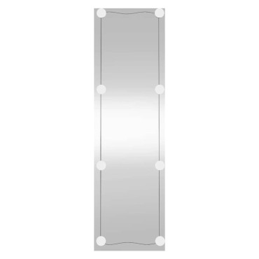 vidaXL Καθρέφτης Τοίχου με LED Ορθογώνιος 30x100 εκ. Γυάλινος