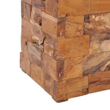 vidaXL Σκαμπό Αποθήκευσης από Μασίφ Ξύλο Teak 40x40x45cm 1 τεμ.