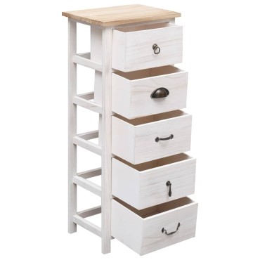 vidaXL Βοηθητικό Ντουλάπι 35x25x87cm από Ξύλο Παυλώνιας