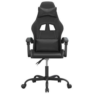 vidaXL Καρέκλα Gaming Μαύρη από Συνθετικό Δέρμα 57,5x59,5x(121-131)cm 1 τεμ.