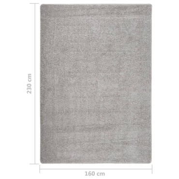 vidaXL Χαλί Shaggy Αντιολισθητικό Ανοιχτό Γκρι 160x230cm