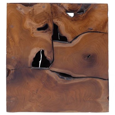 vidaXL Σκαμπό 4 τεμ. Καφέ 40x40x45cm από Μασίφ Ξύλο Teak