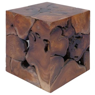vidaXL Σκαμπό 4 τεμ. Καφέ 40x40x45cm από Μασίφ Ξύλο Teak