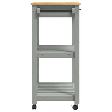 vidaXL Τρόλεϊ Κουζίνας MONZA 84x40x88,5cm από Μασίφ Ξύλο Πεύκου 1 τεμ.