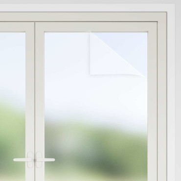 vidaXL Αυτοκόλλητη Μεμβράνη Παράθυρου Λευκό με Θολό Εφέ 45 x 500 cm