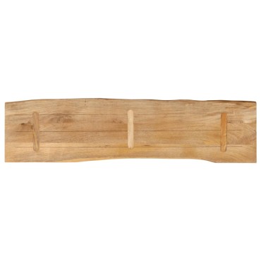 vidaXL Επιφάνεια Τραπεζιού 160x40x3,8cm Live Edge Μασίφ Ξύλο Μάνγκο 1 τεμ.