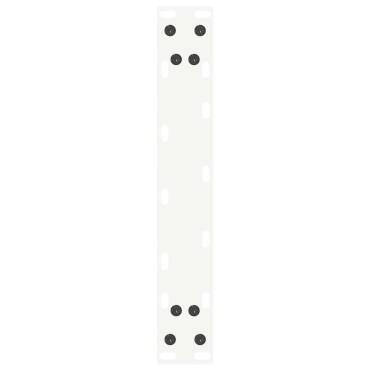 vidaXL Πόδια Κονσόλας σε Σχήμα U 2 τεμ. Λευκά 38x(72-73)cm Ατσάλι