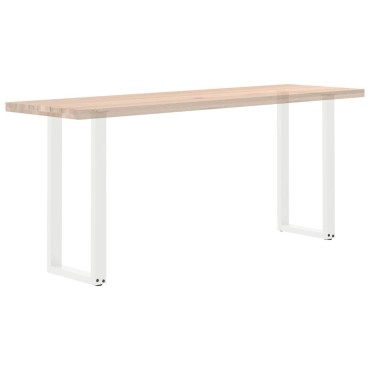 vidaXL Πόδια Κονσόλας σε Σχήμα U 2 τεμ. Λευκά 38x(72-73)cm Ατσάλι