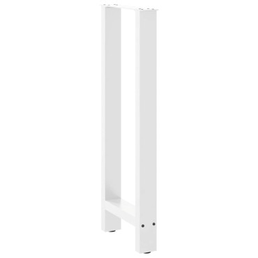 vidaXL Πόδια Τραπεζιού Μπαρ 2 τεμ. Λευκά 50x(100-101)cm Ατσάλι