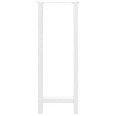 vidaXL Πόδια Τραπεζιού Μπαρ 2 τεμ. Λευκά 50x(100-101)cm Ατσάλι