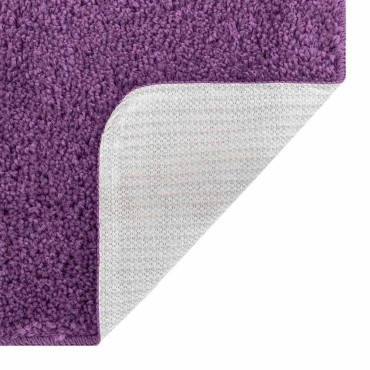 vidaXL Αντιολισθητικό μαξιλάρι μπάνιου Μοβ 70 x 120 cm PP