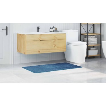 vidaXL Αντιολισθητικό μαξιλάρι μπάνιου Μπλε 70 x 120 cm PP
