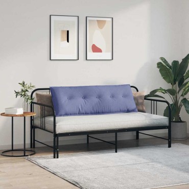 vidaXL Μαξιλάρι Πλάτης Μπλε τζην 140 x 19 x 50 εκ ύφασμα