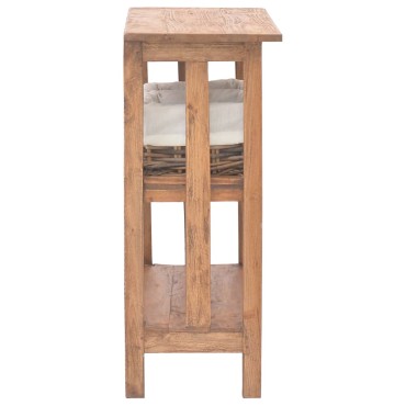 vidaXL Τραπέζι Κονσόλα 69x28x70cm από Μασίφ Ξύλο Μαόνι 1 τεμ.