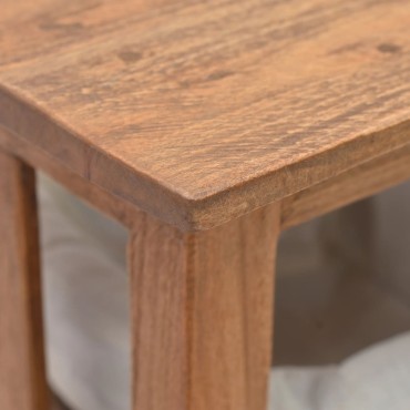 vidaXL Τραπέζι Κονσόλα 69x28x70cm από Μασίφ Ξύλο Μαόνι 1 τεμ.