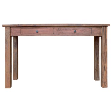 vidaXL Τραπέζι Κονσόλα 123x42x75cm από Μασίφ Ξύλο Μαόνι 1 τεμ.