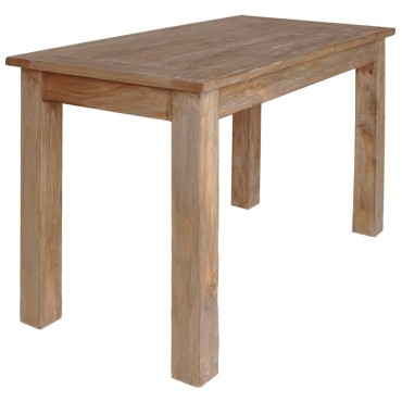 vidaXL Τραπεζαρία 120x60x77cm από Μασίφ Ξύλο Μαόνι 1 τεμ.
