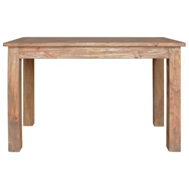vidaXL Τραπεζαρία 120x60x77cm από Μασίφ Ξύλο Μαόνι 1 τεμ.