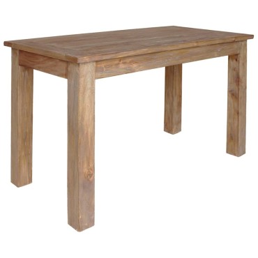 vidaXL Τραπεζαρία 120x60x77cm από Μασίφ Ξύλο Μαόνι 1 τεμ.