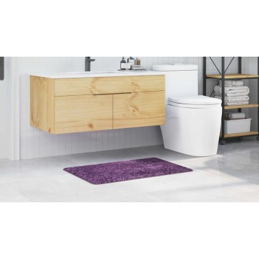 vidaXL Αντιολισθητικό μαξιλάρι μπάνιου Μοβ 60 x 90 cm PP