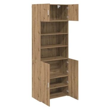 vidaXL Ντουλάπι αποθήκευσης Artisan Oak 80x42,5x225 εκ 1 τεμ.