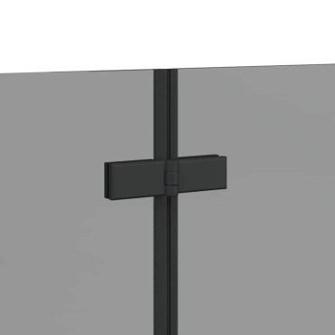 vidaXL Καλυμμα Ντους Μαύρο 120 x 68 x 130 εκ. ESG Γυαλί και Αλουμίνιο