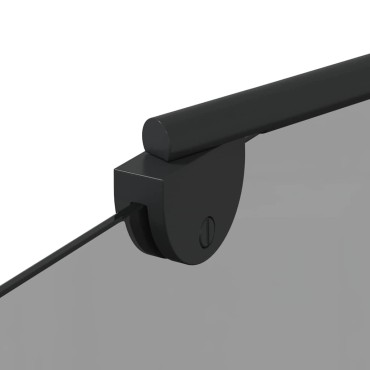 vidaXL Καλυμμα Ντους Μαύρο 120 x 68 x 130 εκ. ESG Γυαλί και Αλουμίνιο