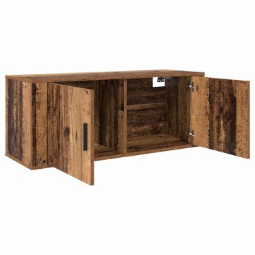 vidaXL Κρεμαστό Ντουλάπι Τηλεόρασης 100x34,5x40cm Παλιό Ξύλο