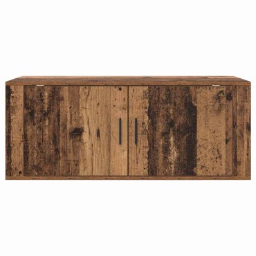 vidaXL Κρεμαστό Ντουλάπι Τηλεόρασης 100x34,5x40cm Παλιό Ξύλο