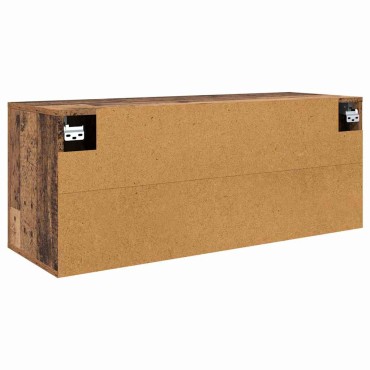 vidaXL Κρεμαστό Ντουλάπι Τηλεόρασης 100x34,5x40cm Παλιό Ξύλο