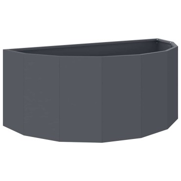 vidaXL Γλάστρα Ανθρακί 90 x 45 x 35 cm Ατσάλι