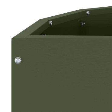 vidaXL Γλάστρα Ελιά Πράσινη 60 x 30 x 35 εκ Ατσάλι