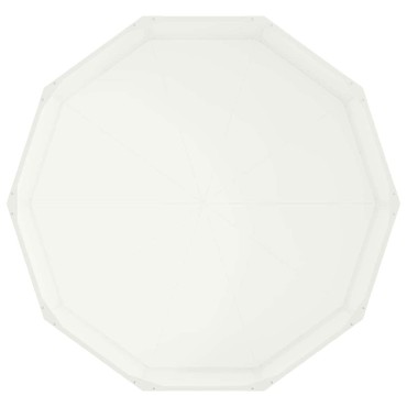 vidaXL Γλάστρα Λευκό 120 x 120 x 35 εκ Ατσάλι