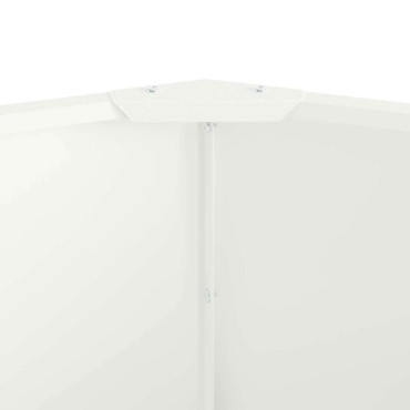 vidaXL Γλάστρα Λευκό 120 x 120 x 35 εκ Ατσάλι