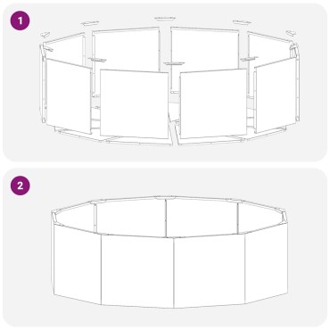 vidaXL Γλάστρα Ασημί 120 x 120 x 35 εκ Ανοξείδωτο ατσάλι