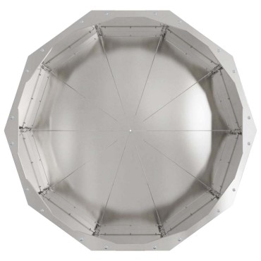 vidaXL Γλάστρα Ασημί 60 x 60 x 35 cm Ανοξείδωτο ατσάλι