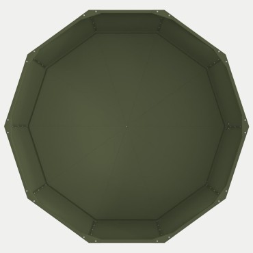 vidaXL Γλάστρα Ελιά Πράσινη 120 x 120 x 50 εκ Ατσάλι