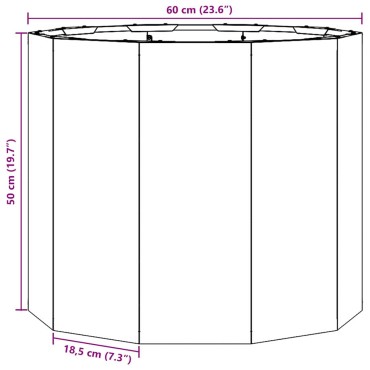 vidaXL Γλάστρα Ασημί 60 x 60 x 50 εκ Επικαλυμμένος Χάλυβας