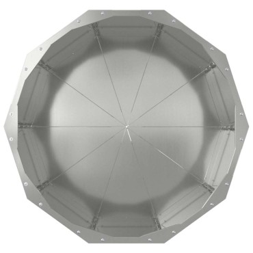vidaXL Γλάστρα Ασημί 60 x 60 x 50 εκ Επικαλυμμένος Χάλυβας