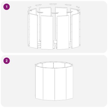 vidaXL Γλάστρα Ασημί 60 x 60 x 50 εκ Επικαλυμμένος Χάλυβας