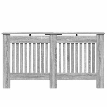 vidaXL Καπάκι Καλοριφέρ Γκρι Sonoma 152 x 19 x 81,5 cm