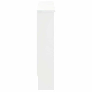 vidaXL Καπάκι Καλοριφέρ Γυαλιστερό Λευκό 152 x 19 x 81,5 cm