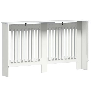vidaXL Καπάκι Καλοριφέρ Γυαλιστερό Λευκό 152 x 19 x 81,5 cm