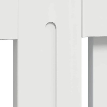 vidaXL Καπάκι Καλοριφέρ Γυαλιστερό Λευκό 152 x 19 x 81,5 cm