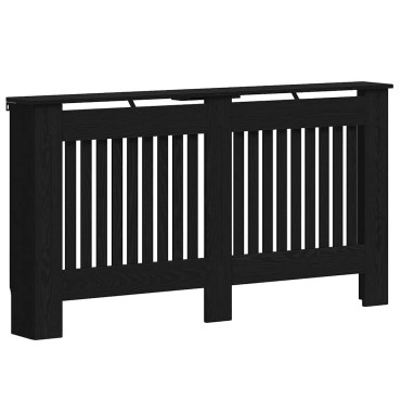 vidaXL Καπάκι Καλοριφέρ Μαύρη Δρυς 152 x 19 x 81,5 cm