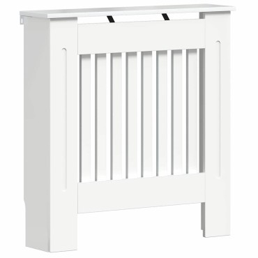 vidaXL Καπάκι Καλοριφέρ Γυαλιστερό Λευκό 78 x 19 x 81,5 cm