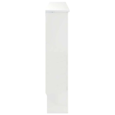 vidaXL Καπάκι Καλοριφέρ Γυαλιστερό Λευκό 112 x 19 x 81,5 cm