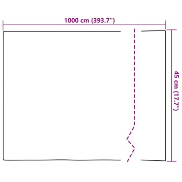 vidaXL Στατική Μεμβράνη Παράθυρου Μαύρο 45 x 1000 cm PVC